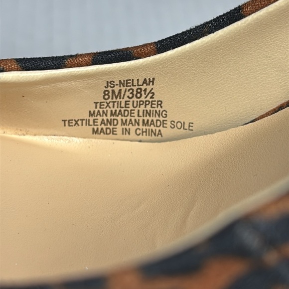 New JESSICA SIMPSON Nellah Animal Print High Heel Platform Pumps Size 8 - Picture 5 of 7